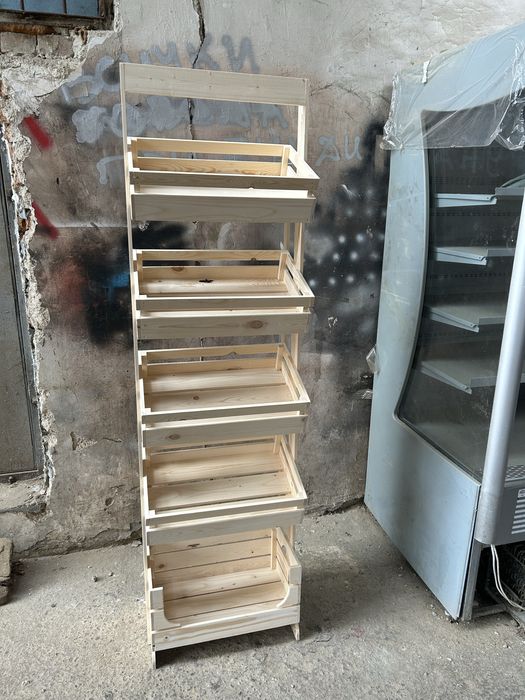 Дървен стелаж за хляб/плод и зеленчук и други стоки