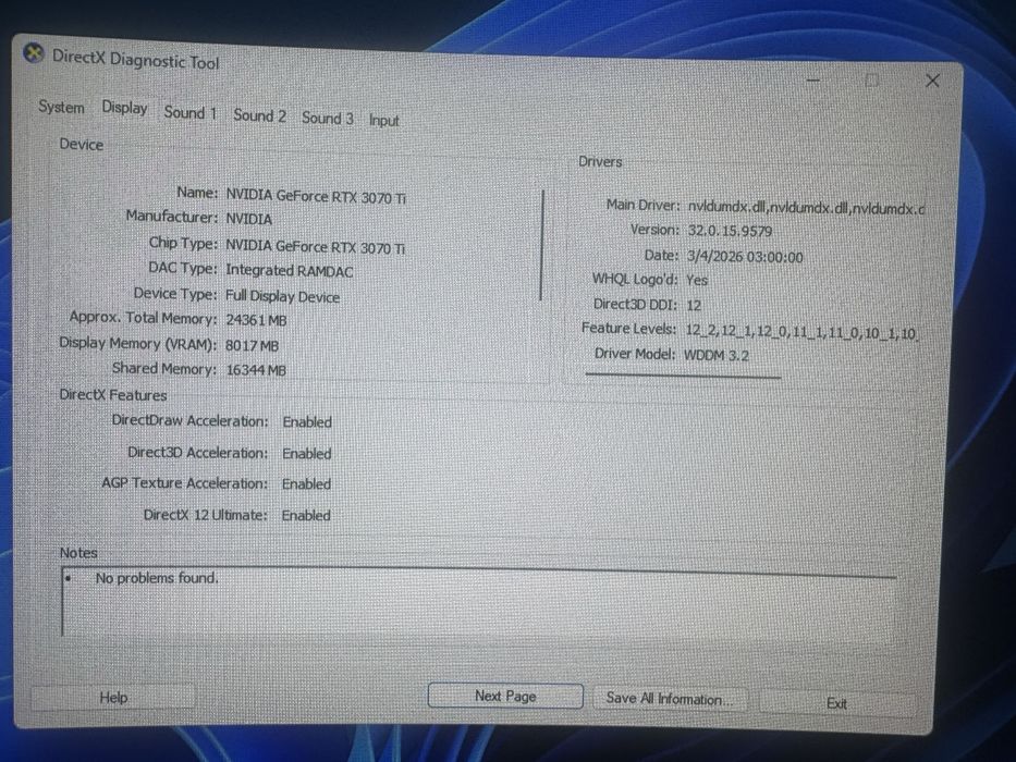 Placa Video Nvidia Rtx 3070ti Gigabyte Vision OC 8gb