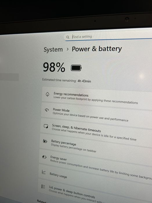 Като нов! Лаптоп Lenovo X1 Carbon i7/16GB RAM/512GB с 3 мес. гаранция!