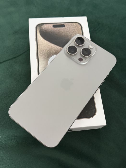 Iphone 15 pro max natural titanium IMPECABIL