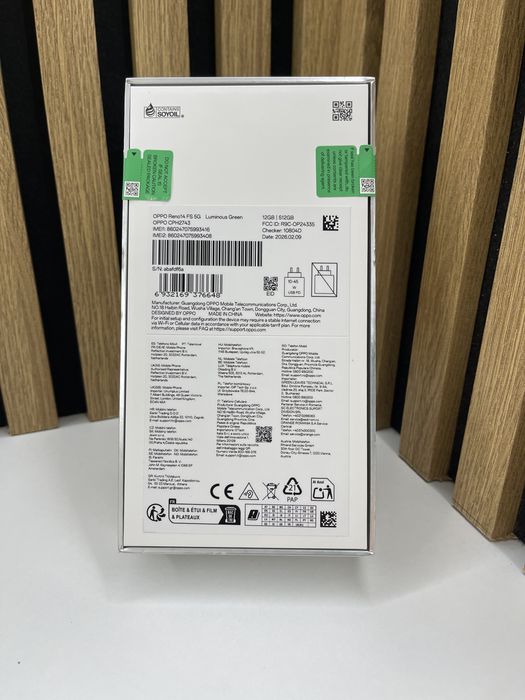 Oppo Reno 14FS 5G / 512Gb 12GB RAM / FACTURA/GARANTIE #60181