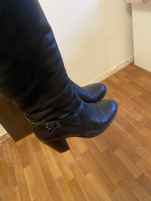 Продам сапоги кожаные