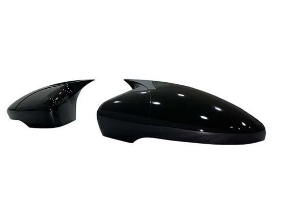 Capace oglinzi Batman Style compatibile cu VW Passat CC 2008-2017 Negru lucios
