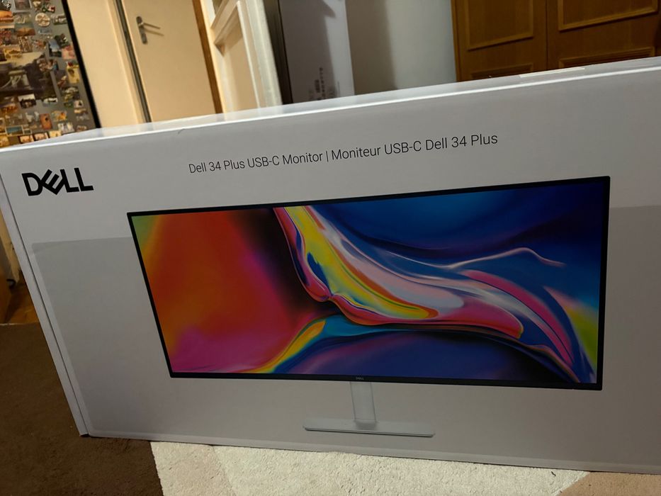 Monitor Dell NOU, LED VA DELL S3425DW 34'', UW-QHD, 120Hz, 1ms, HDMI , Display Port, USB-C, VESA