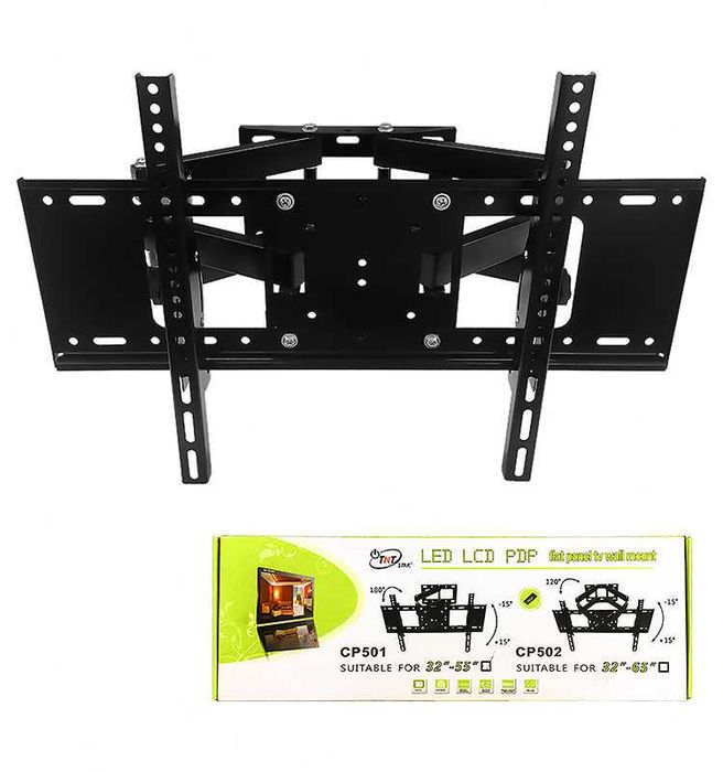 Cadru metalic ecran mobil, Suport stativ TV perete, Brat flexibil 50KG