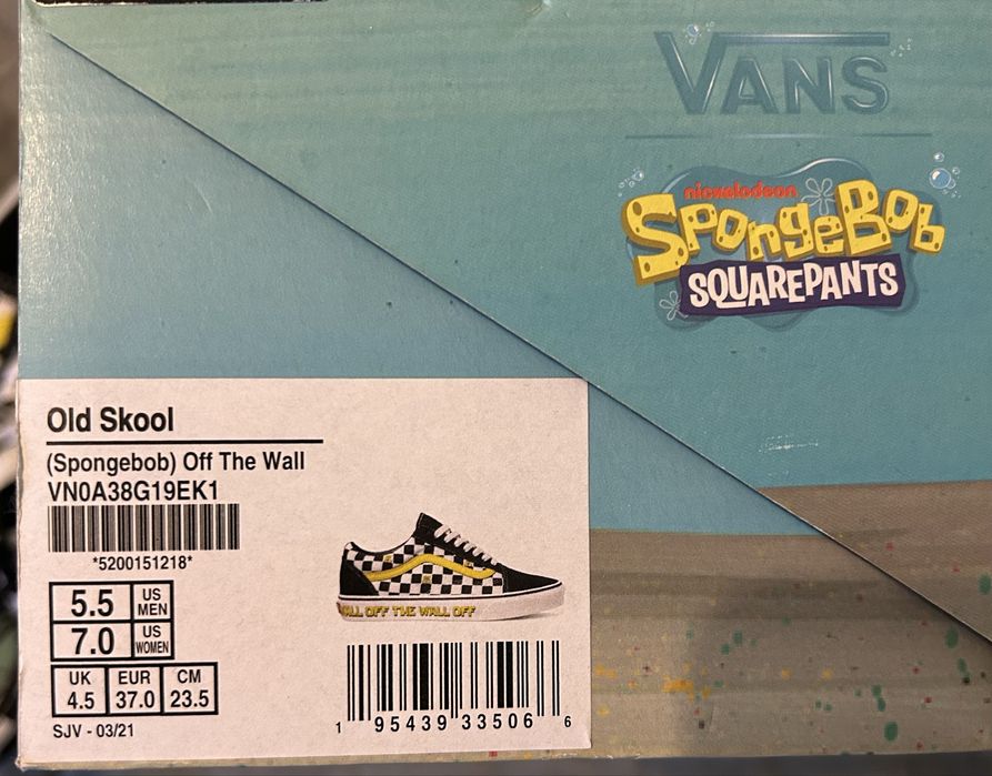 Vans Old Skool x Spongebob SquarePants