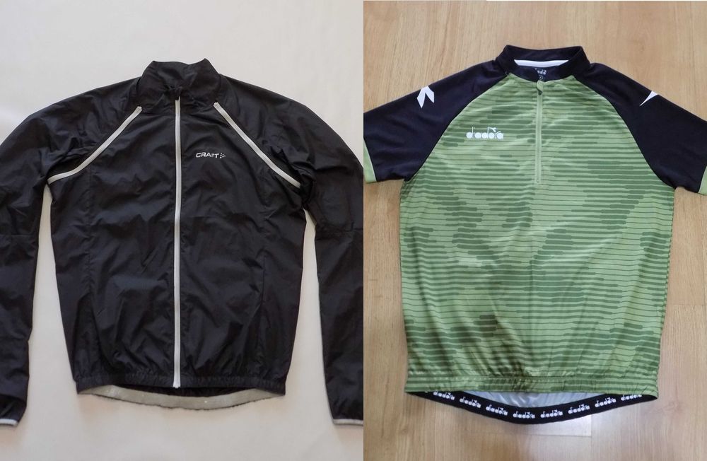 вело джърси craft/diadora ветровка екип колоездене оригинал мъжко S/M