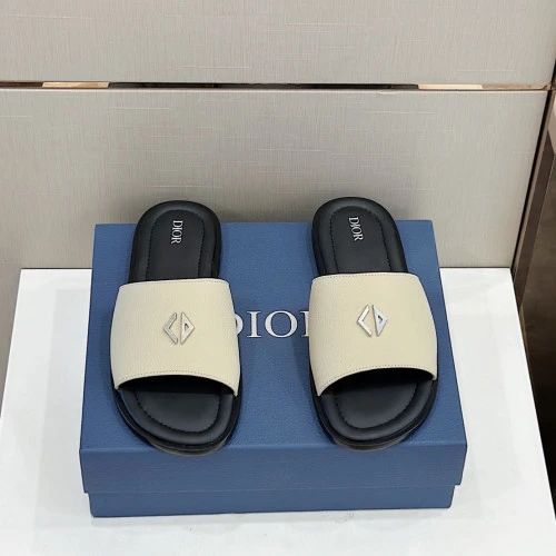 CD Slide Beige/White