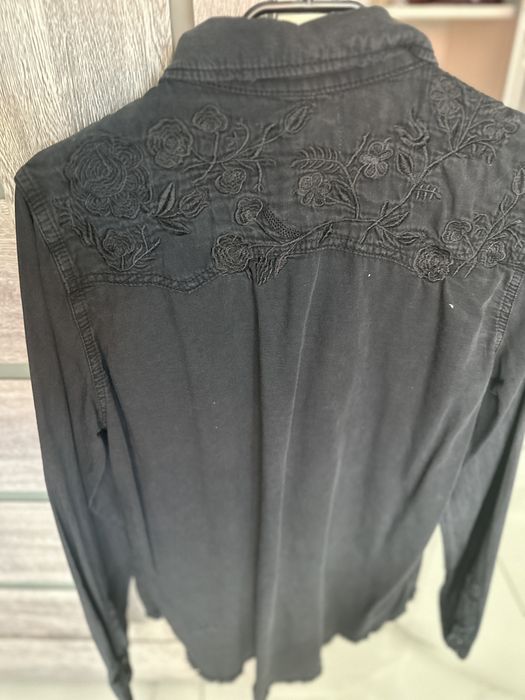 Cămașă denim neagră