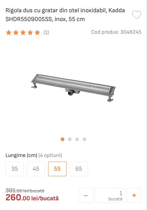 Rigola inox Kadda