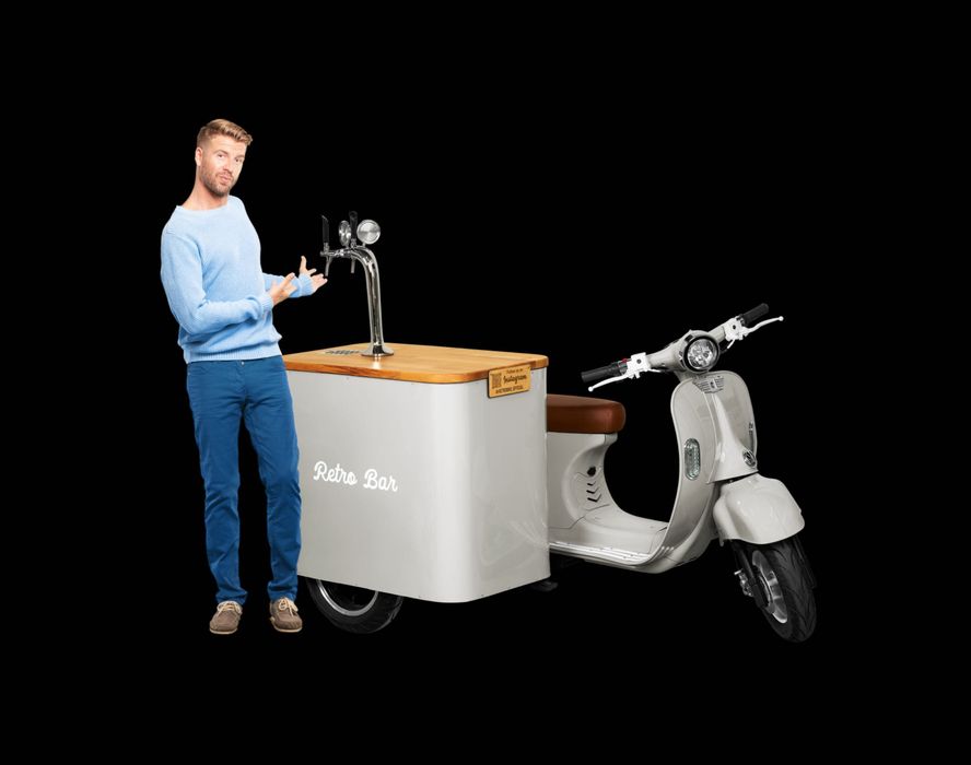 Prosecco Bar-Beer Bar-Affogato Bar- Gelato Cart - Food Cart- Bar mobil