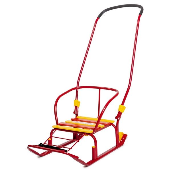 Сани детские красные