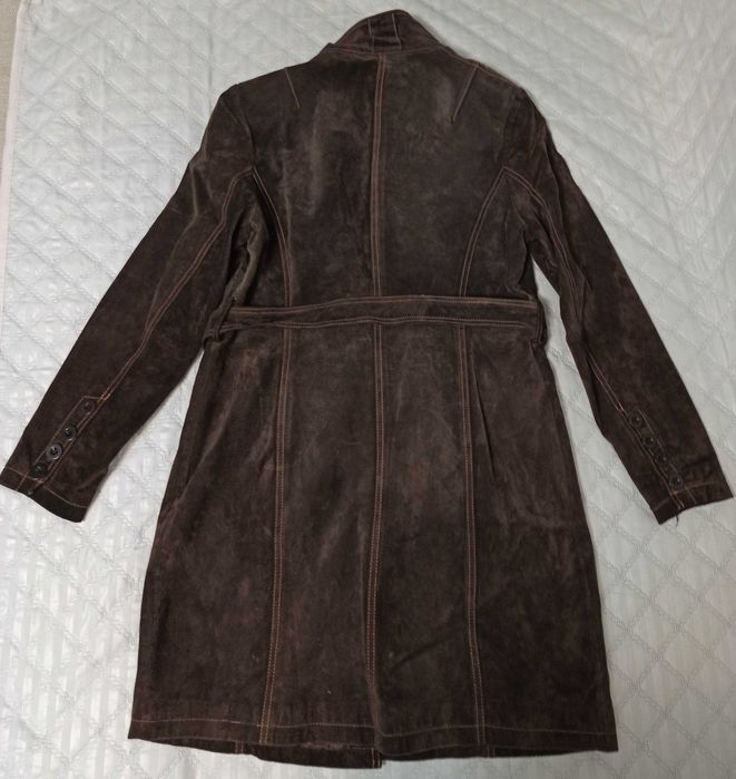Trench/ trenci/ palton de femei din  piele naturala