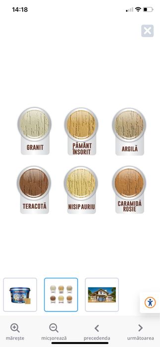 Tencuiala decorativa siliconata