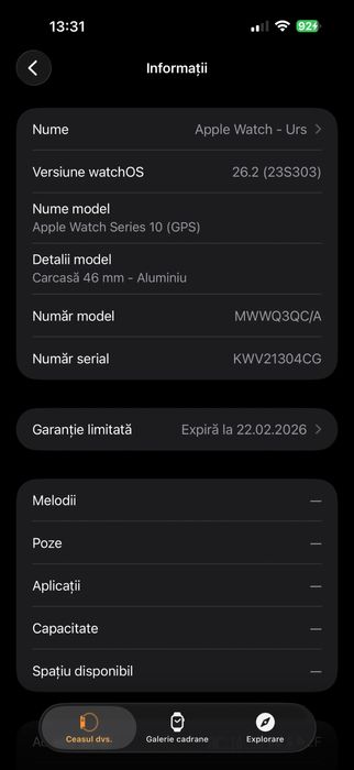 Vand apple watch series 10 (GPS)