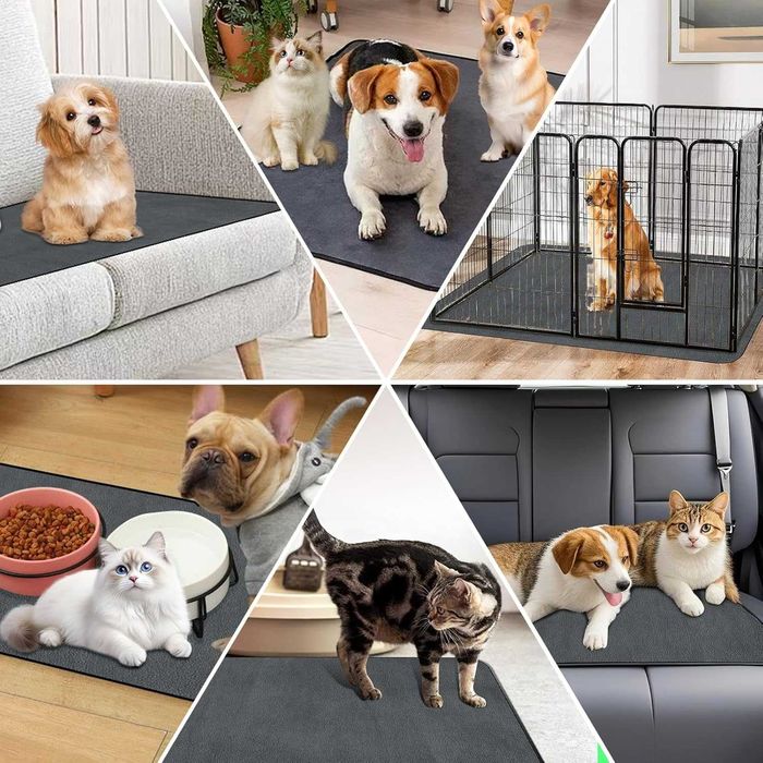 Миеща се подложка за кученца, 183x183 см, за многократна употреба