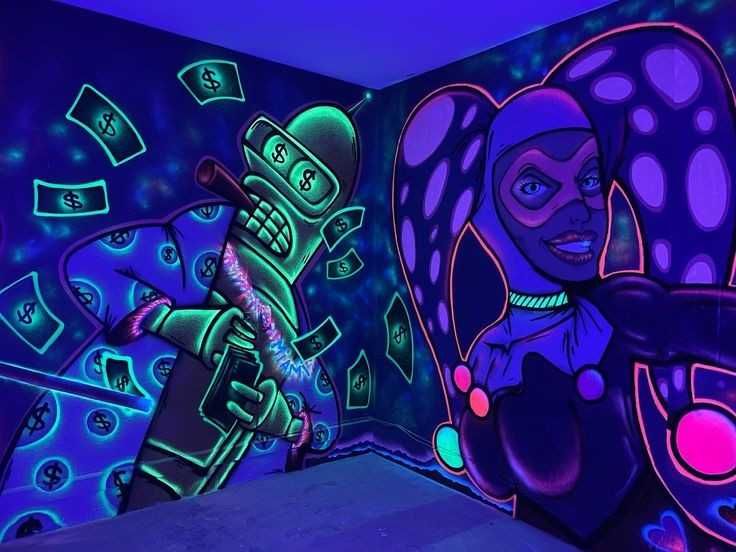 Yonadigan rasm chizamiz devorga Фосфор Художник. Rassom