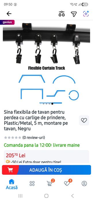 Sina perdea flexibila rulota sau casa