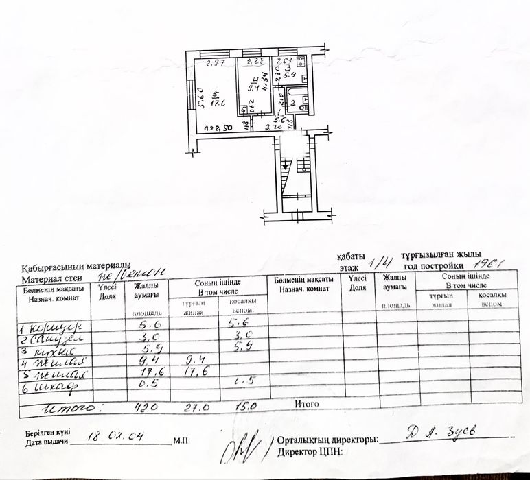 2 комнатная, Ленина 101