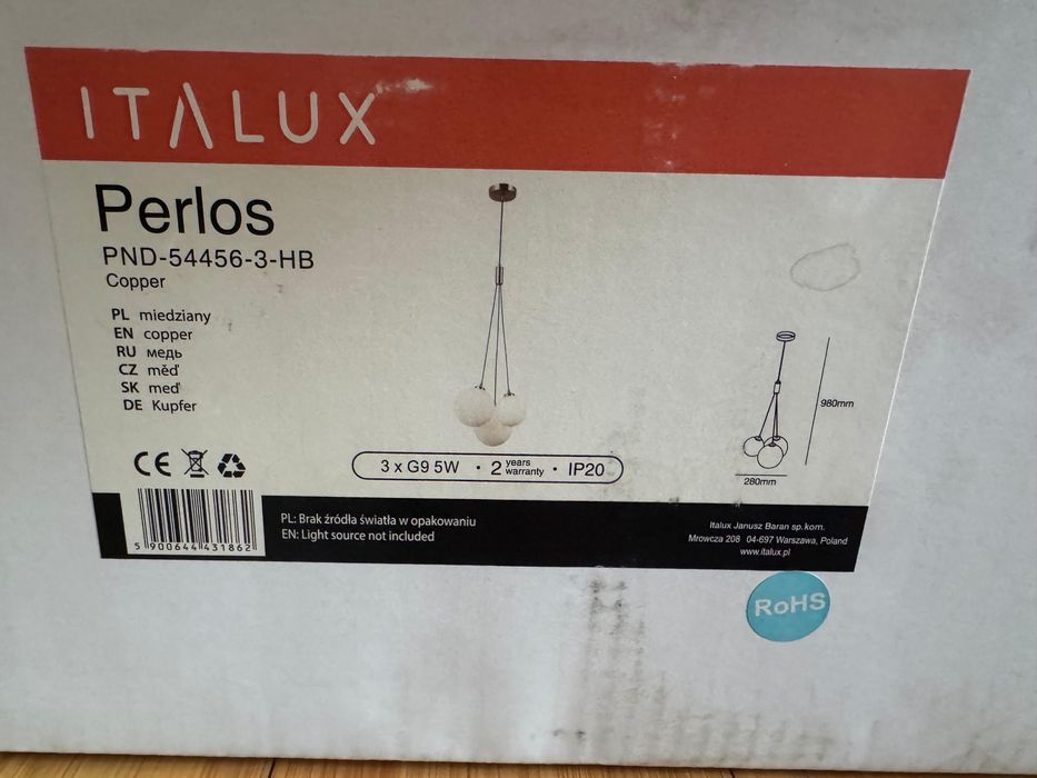 Lustra Perlos Italux
