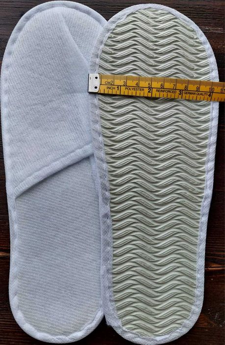 Одноразовые тапочки (комфортные, с усиленной подошвой)