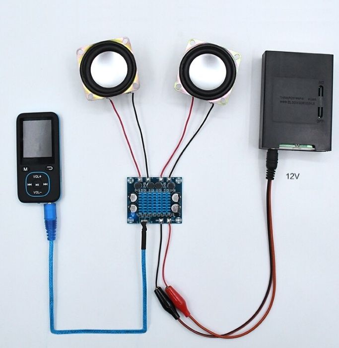 Kit modul AMPLIFICATOR AUDIO stereo auto 2 x 30 w clasa D ieftin 12V