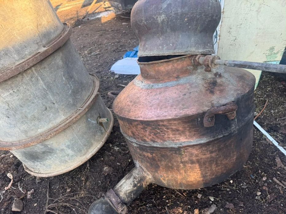 Vand cazan de tuica de 130 l  cu toate agregatele