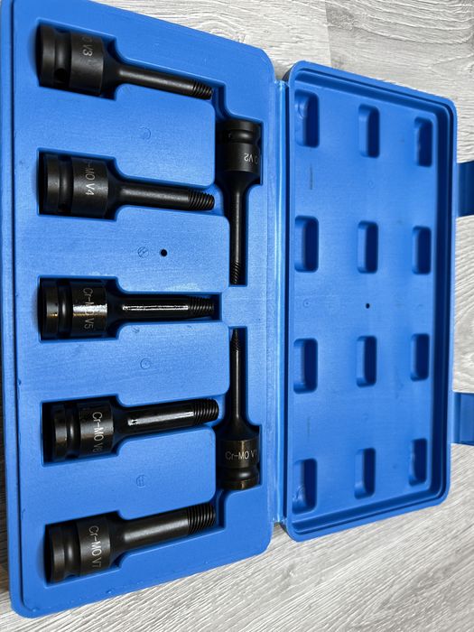 Trusa extractor suruburi rupte 1/2, 1-7 mm, 7 piese, crom molibden