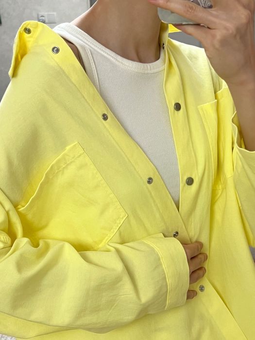 Рубашка новая с биркой лимонного цвета