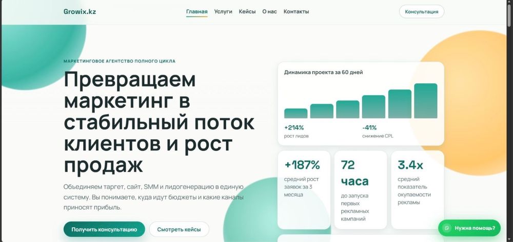 Создаю сайты под ключ