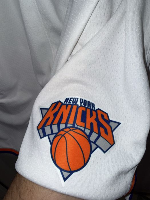 Мъжки бели къси панталони Nike New York Knicks - размер XXL