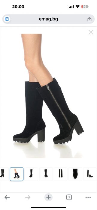 велурени ботуши calvin klein