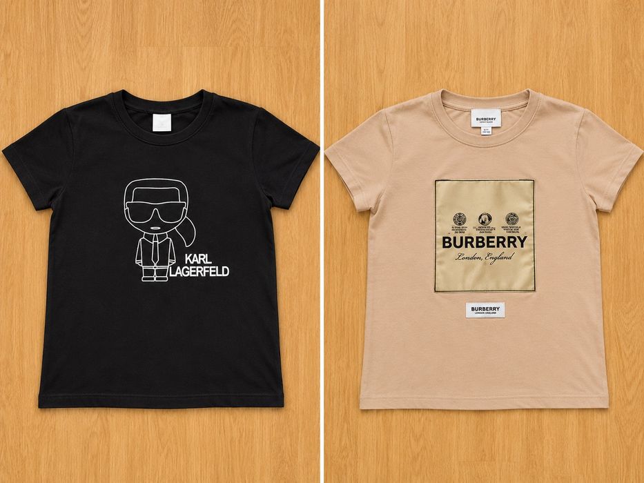 Tricou karl + Burberry