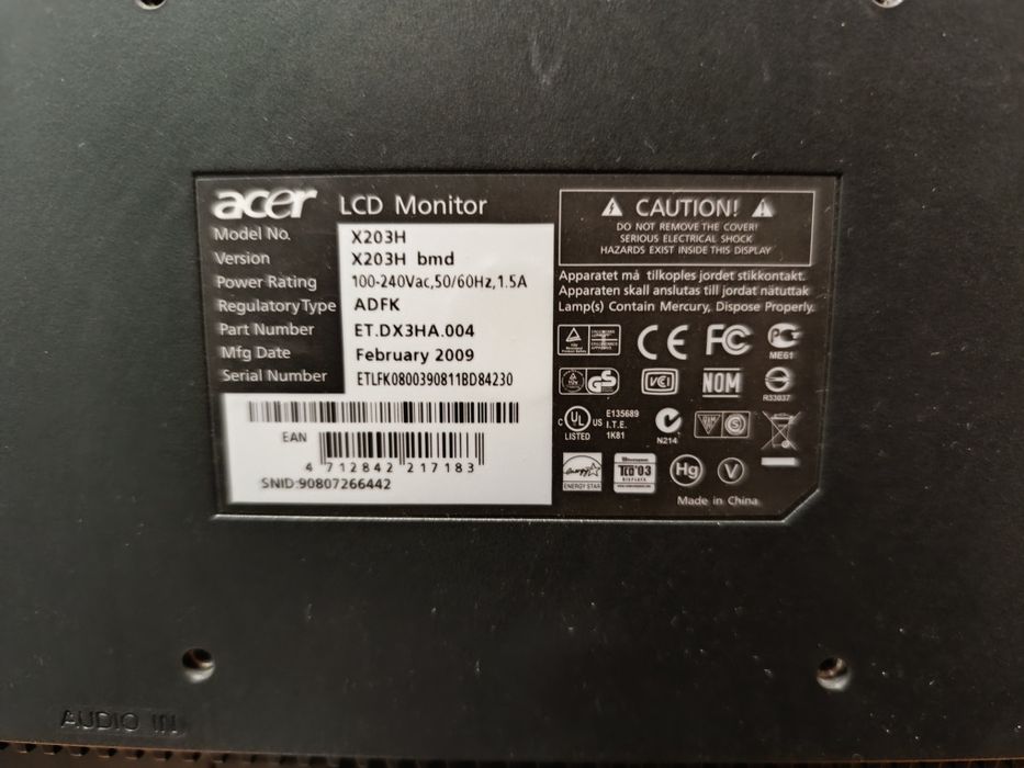 Монитор Acer X203H
