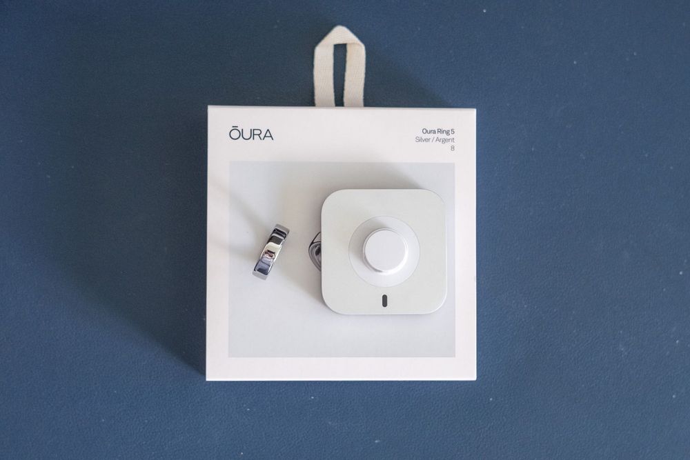 Oura Ring 5 (Inel Oura), dimensiune 8, silver