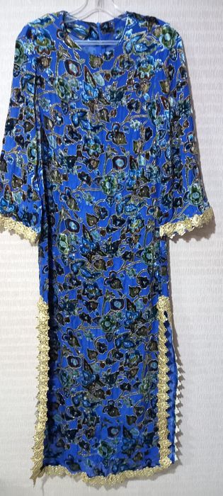 Женское платье пан бархат на шифоне