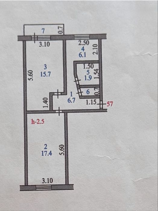 Продам 2комн квартиру 20мкр-н