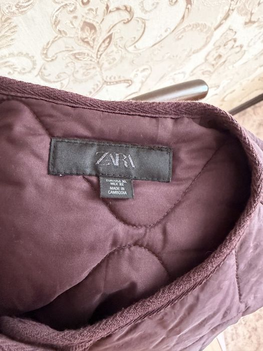 Zara стеганная куртка