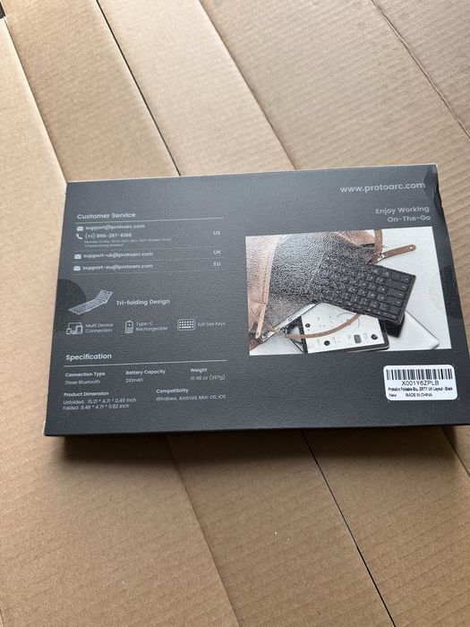 Tastatură Bluetooth pliabilă, ProtoArc XK01
