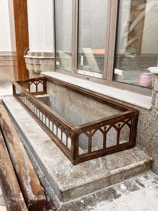 Металическое перила ограждения навес