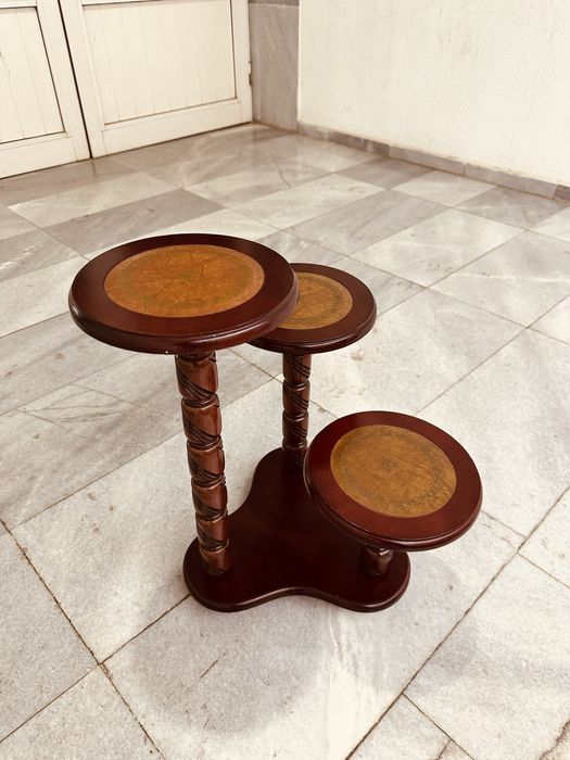 Ретро дървена поставка / цветарник – скандинавски стил, внос от Дания