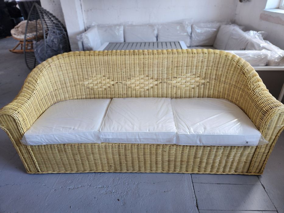 PROMOTIE! Bancă ratan natural 3 locrui LIVADEIA