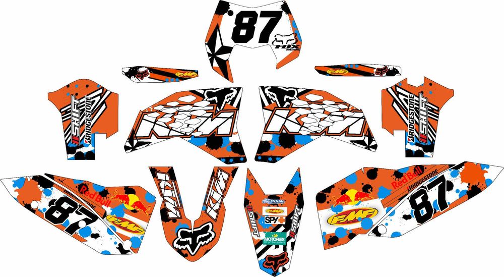 Stickere Grafice Enduro Cross atv ktm husqvarna honda Yamaha copii
