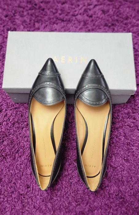 Pantofi eleganți AERIN din piele naturală, mărimea 41 – NOI, în cutie