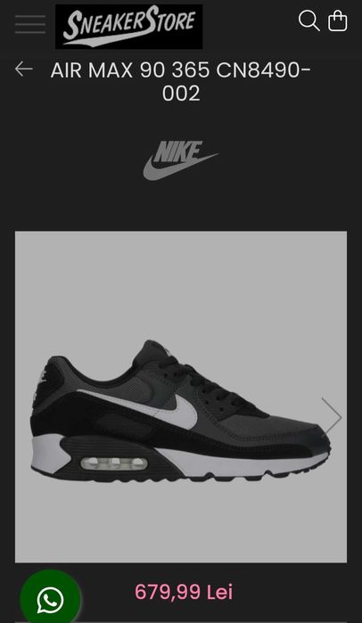 NIKE AIR MAX 90 Sportswear - pe negru