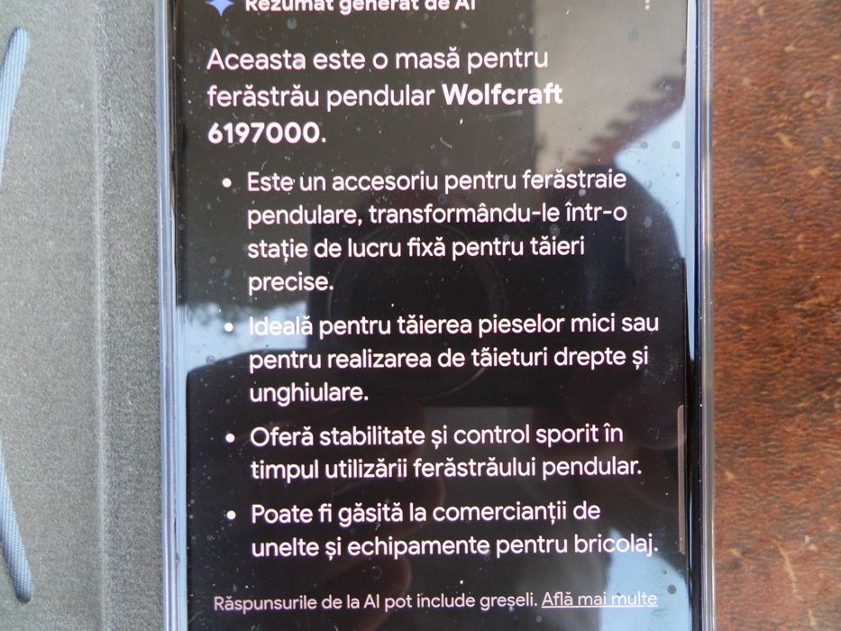 Masa de lucru pt. ferastrau pendular ca si circular calitate germana