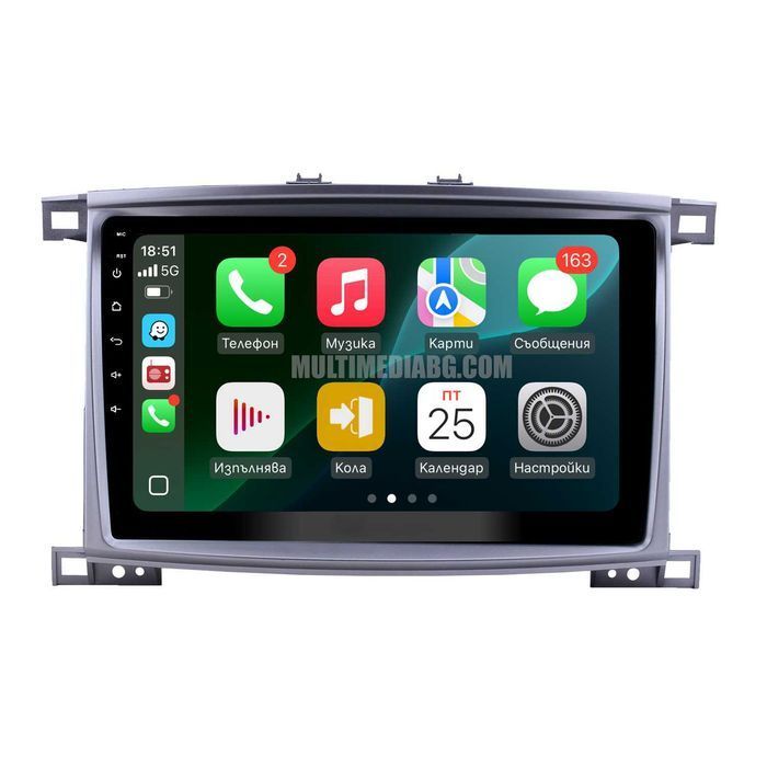 Toyota Land Cruiser 100 [2002-2007] Мултимедия Навигация Android