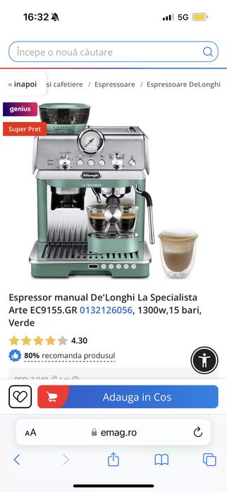 Espressor manual De’ Longhi