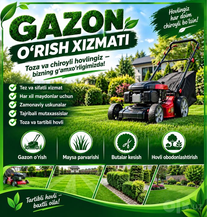 Daraxt kesish    Gazon òrish Òt òrish hizmatlari