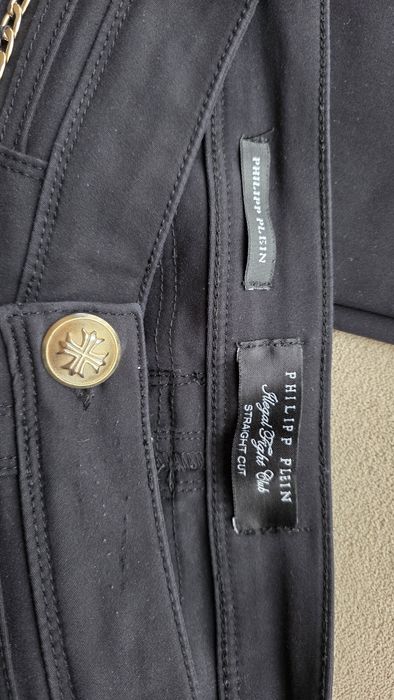 Philipp Plein Панталон черен скини тип клин